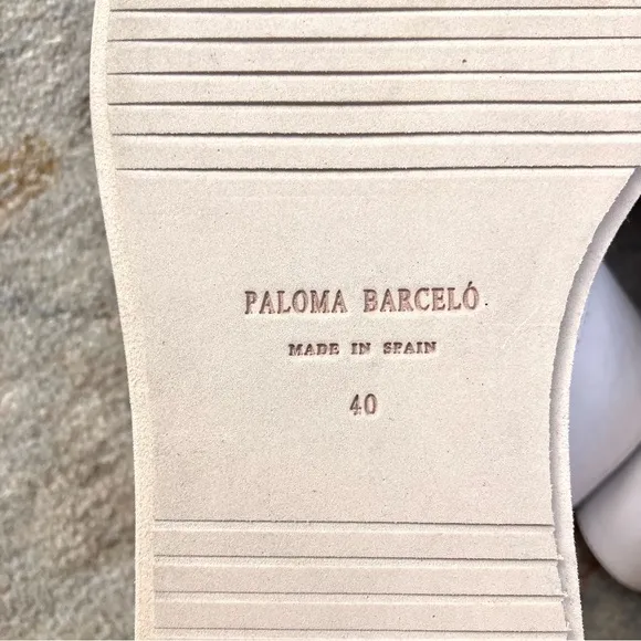 Paloma Barcelo Laxyla NWT New Ivory Platform Sandals Sz 40, 9.5 US