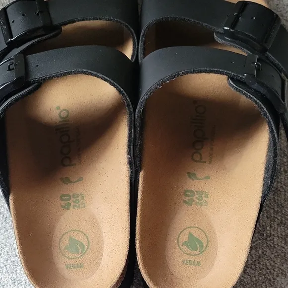 Papillio Arizona Flex Birko -flor Platform Black  Sandals Size 9