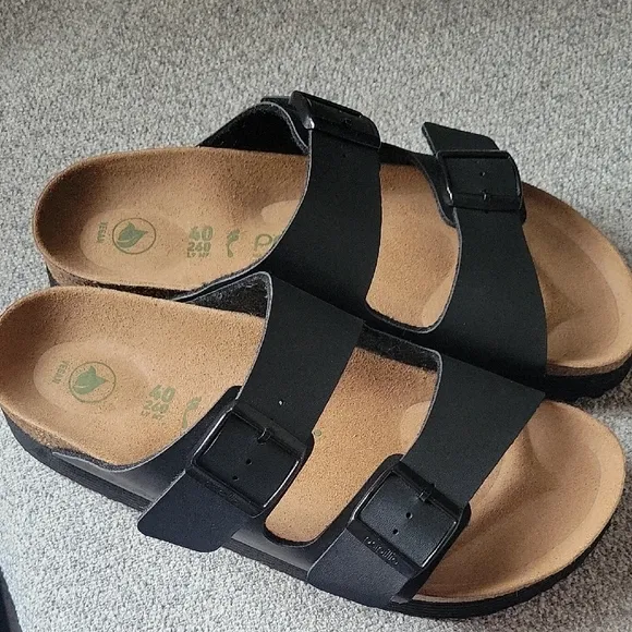Papillio Arizona Flex Birko -flor Platform Black  Sandals Size 9