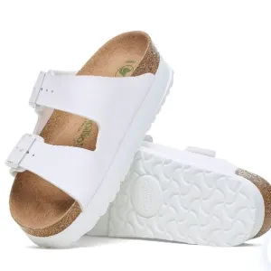 Papillion By Birkenstock Arizona Flex Platform Sandals- White