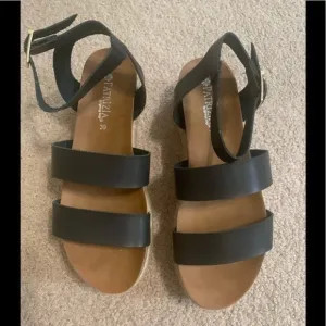Patrizia Black Platform Sandals Size 39