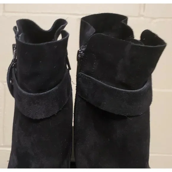 Paul Green 8.5 US  Black Nubuck Sheridan Ankle Comfort Chic Boot/Bootie AU6 $490