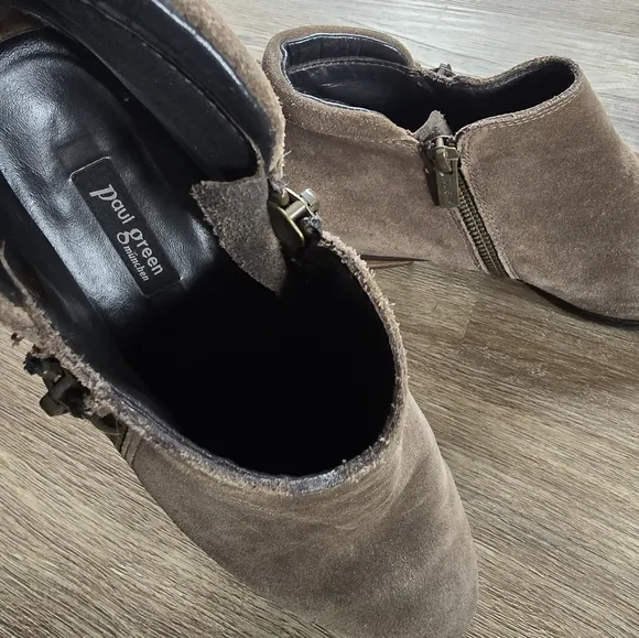 Paul Green Jilian Suede Ankle Boots Size 7