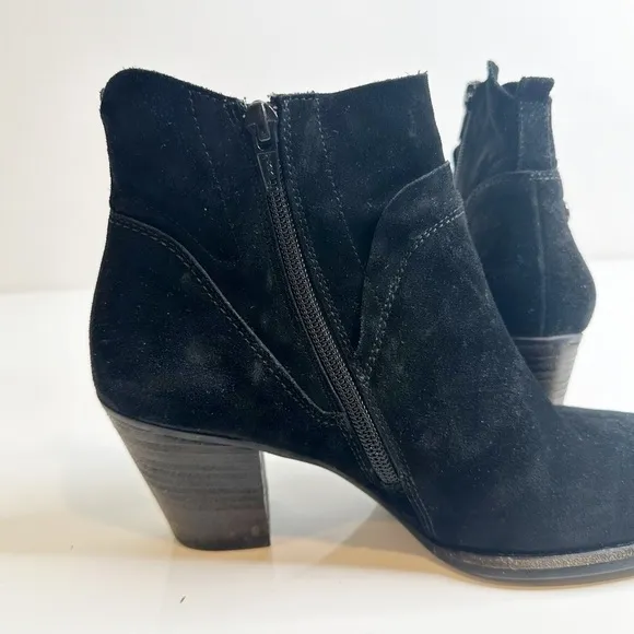 Paul Green Nora Hydro Suede Ankle Boots Black Women's UK 5 / US 7.5