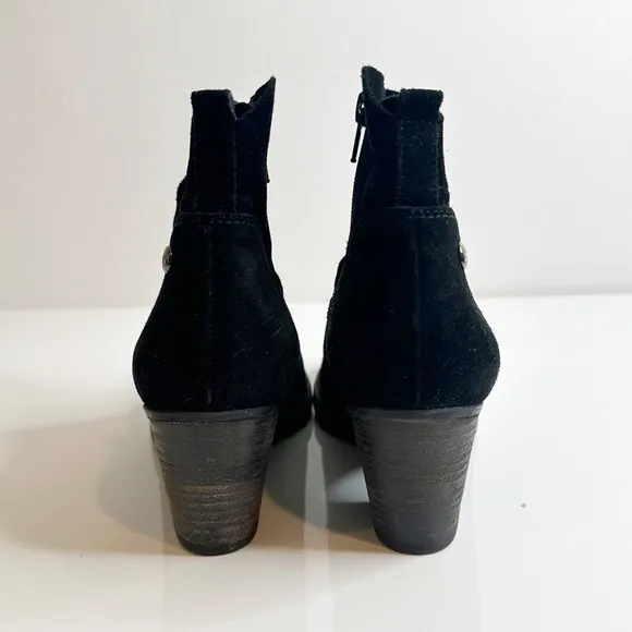 Paul Green Nora Hydro Suede Ankle Boots Black Women's UK 5 / US 7.5