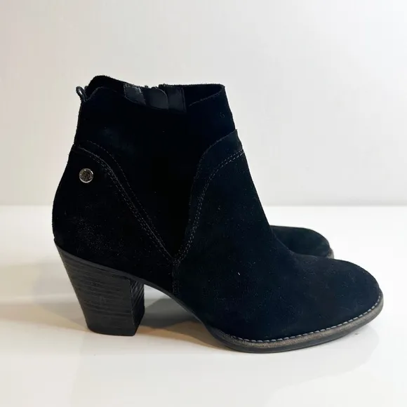 Paul Green Nora Hydro Suede Ankle Boots Black Women's UK 5 / US 7.5