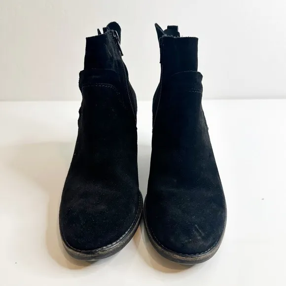 Paul Green Nora Hydro Suede Ankle Boots Black Women's UK 5 / US 7.5