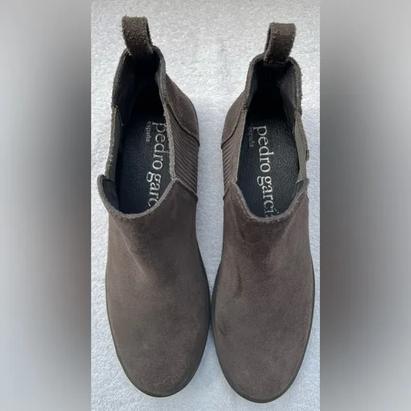 Pedro García Paule Fox Castoro Women's Suede Ankle Boots-Brown.Size EU 39/US 9