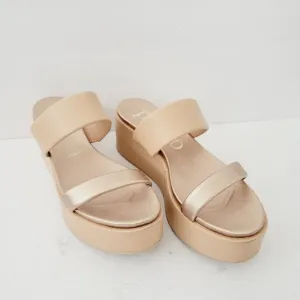 Pedro Garcia Neiva Platform Wedge Slide Sandals ,Size 9,5