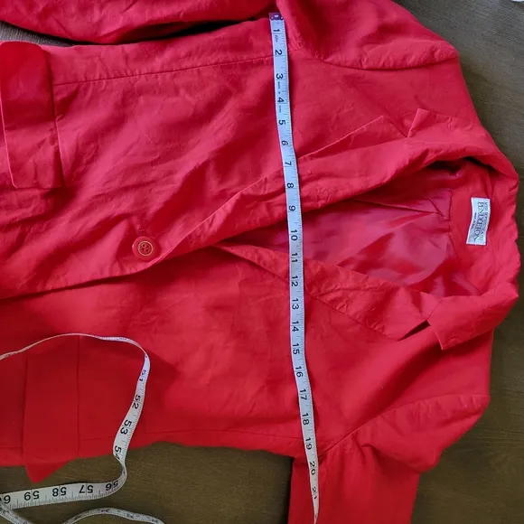 Pendleton Red Fully Lined Blazer Vintage Sz 10