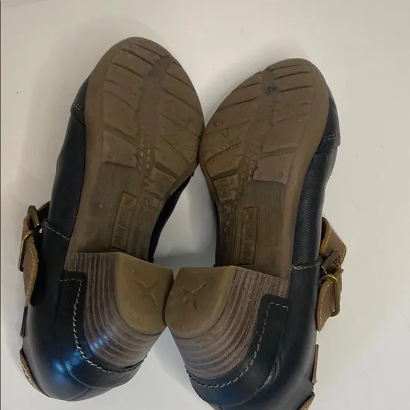 Pikolinos Rotterdam Mary Jane Women's Black/ Brown Sz 38 : 7.5