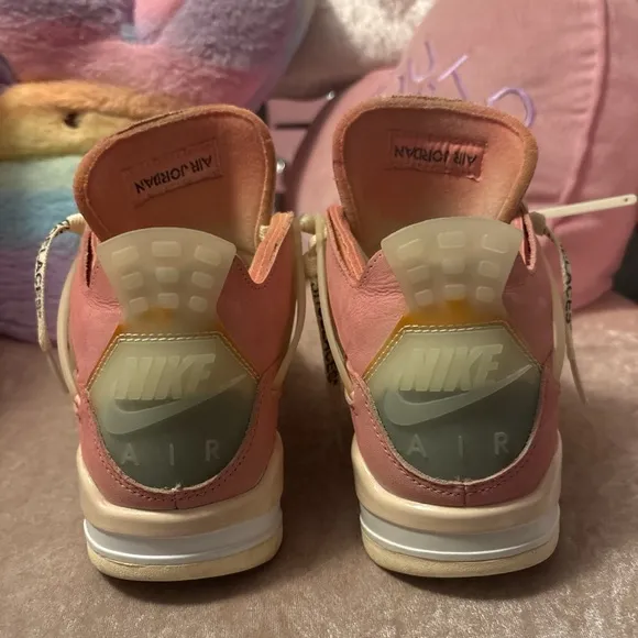 PINK Custom Jordan 4's! Perfect condition! 6.5womens!