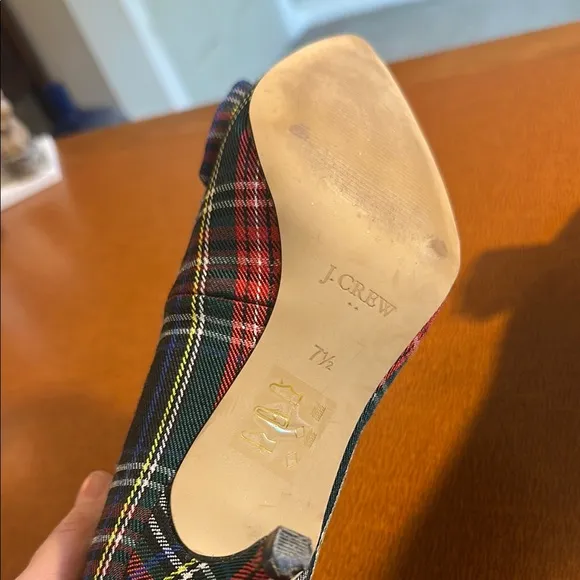 Plaid Bow Women's Shoes