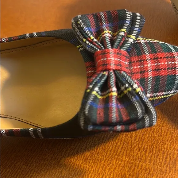 Plaid Bow Women's Shoes