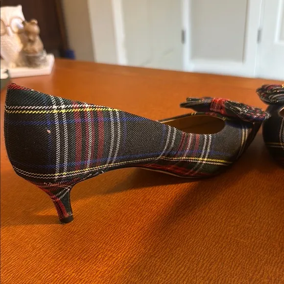 Plaid Bow Women's Shoes