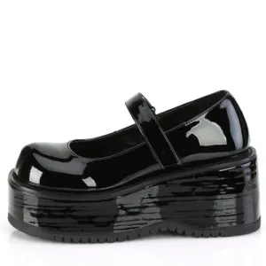 Platform Egirl Goth Patent Leather Maryjane Shoes