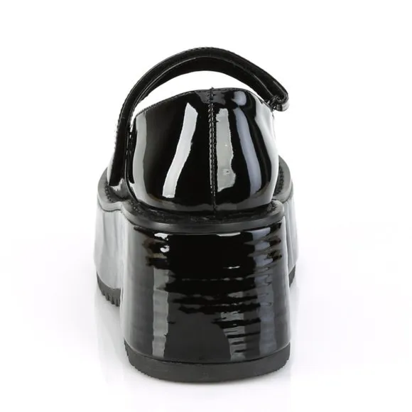 Platform Egirl Goth Patent Leather Maryjane Shoes
