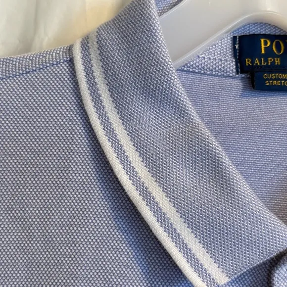 Polo Ralph Lauren Shirt 2XL Custom Slim Fit Stretch Mesh Pullover Purple‎ Preppy