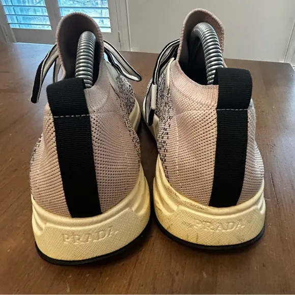 Prada Pink and Black Athletic Shoes
