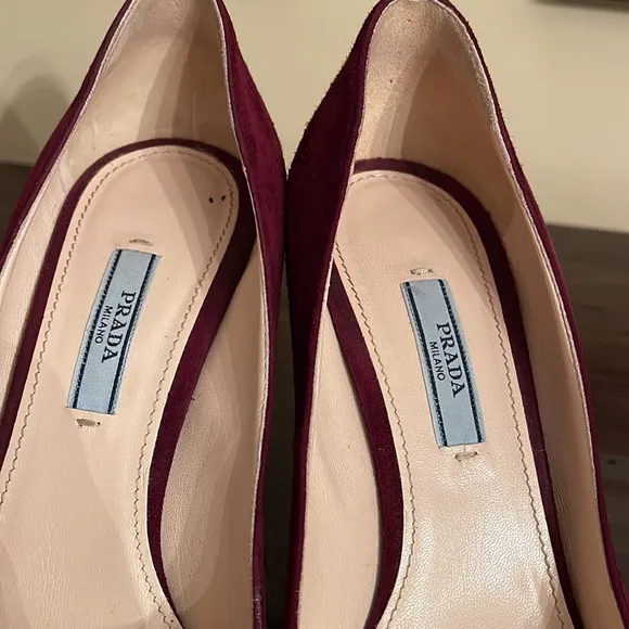 Prada Suede Platform Pump