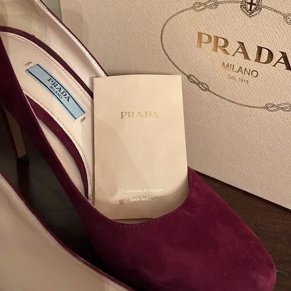 Prada Suede Platform Pump
