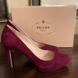Prada Suede Platform Pump