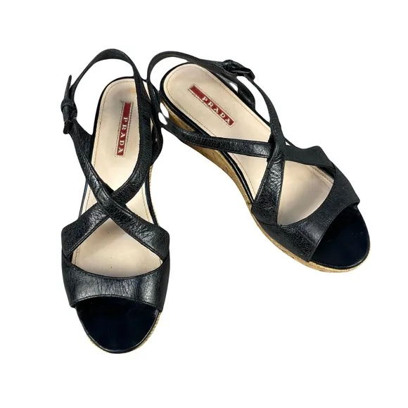 Prada wedge sandals