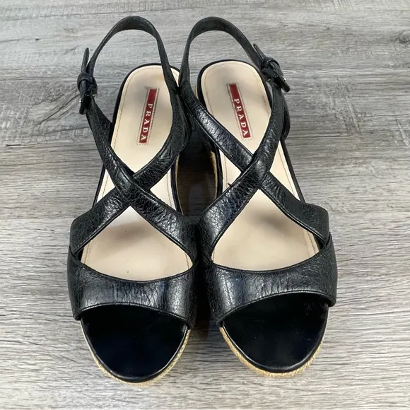 Prada wedge sandals