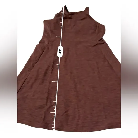 Prana Kimble Sleeveless Strappy Back Athletic Dress in Flannel Heather Sz M NEW