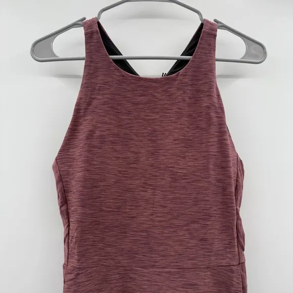 Prana Kimble Sleeveless Strappy Back Athletic Dress in Flannel Heather Sz M NEW