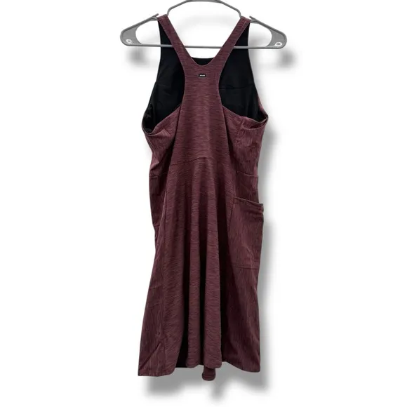 Prana Kimble Sleeveless Strappy Back Athletic Dress in Flannel Heather Sz M NEW