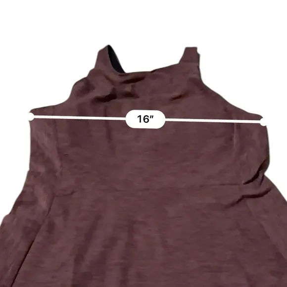 Prana Kimble Sleeveless Strappy Back Athletic Dress in Flannel Heather Sz M NEW