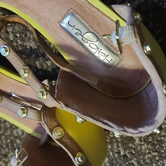 💰PRICE DROP Hallogen Yellow Studded Women's Shoes