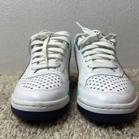 Puma Athletic Palace Guard Wings White Blue Sneaker Shoes Size 8
