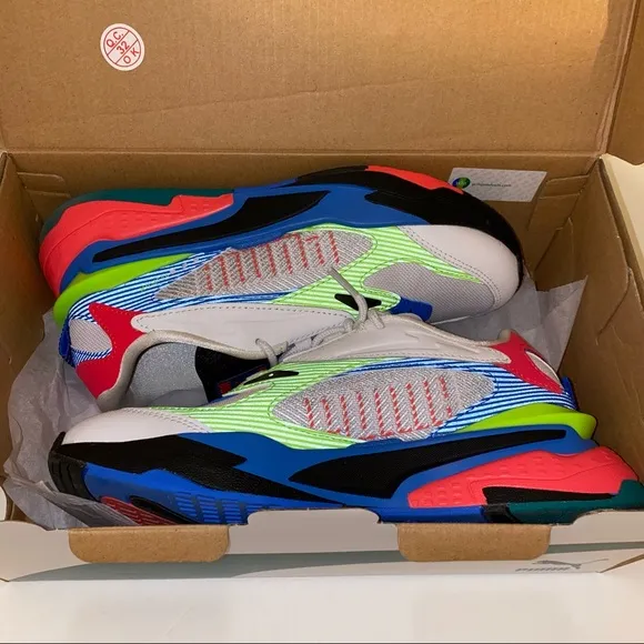 Puma Big Kids' RS-Fast Dazed Casual Sneakers Size 4.5 Big Kids Leather with box