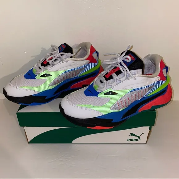 Puma Big Kids' RS-Fast Dazed Casual Sneakers Size 4.5 Big Kids Leather with box