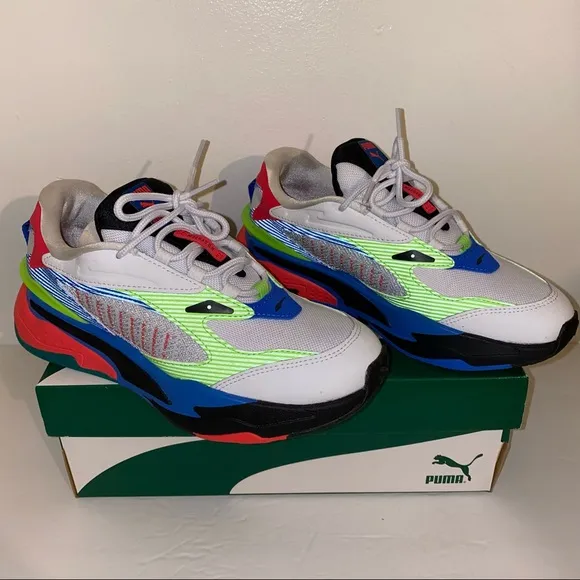 Puma Big Kids' RS-Fast Dazed Casual Sneakers Size 4.5 Big Kids Leather with box