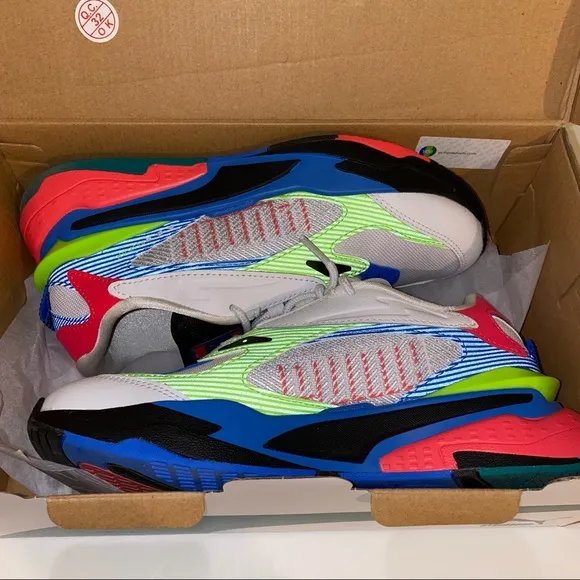 Puma Big Kids' RS-Fast Dazed Casual Sneakers Size 4.5 Big Kids Leather with box
