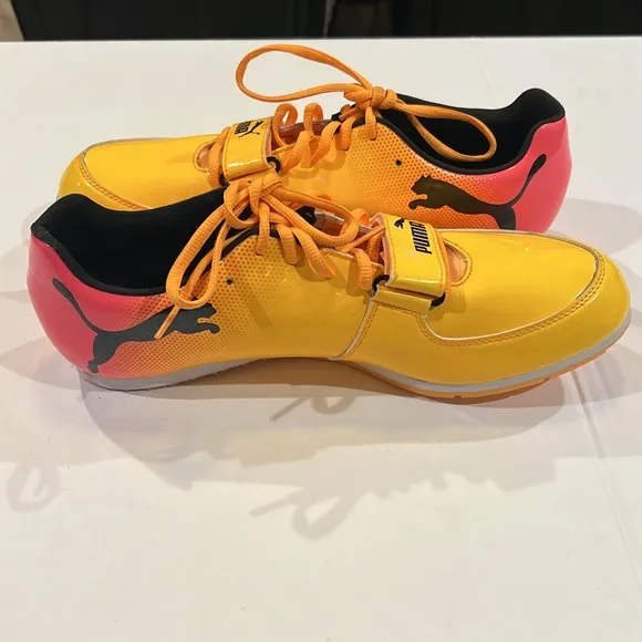 Puma evoSpeed Long Jump 10 Field Event Spikes Orange Athletics Olympic US 13