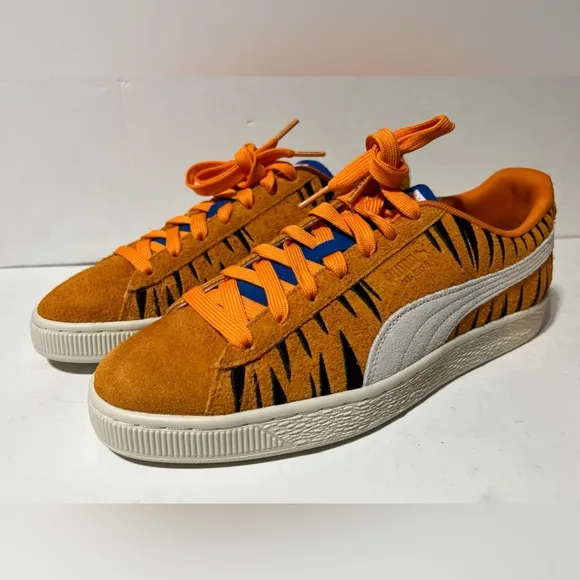 PUMA Kellogg's Frosted Flakes Sneakers Shoes 10 Men's Tony the Tiger 70th Orange