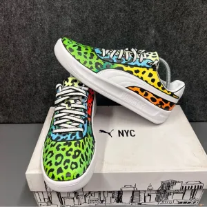 Puma Men’s GV “Rainbow Leopard” Custom Sneaker Size 10