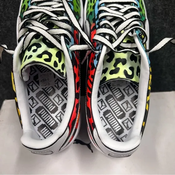 Puma Men’s GV “Rainbow Leopard” Custom Sneaker Size 10