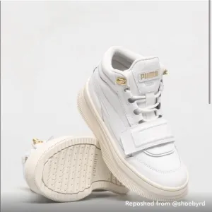Puma platform, white sneakers, shoes