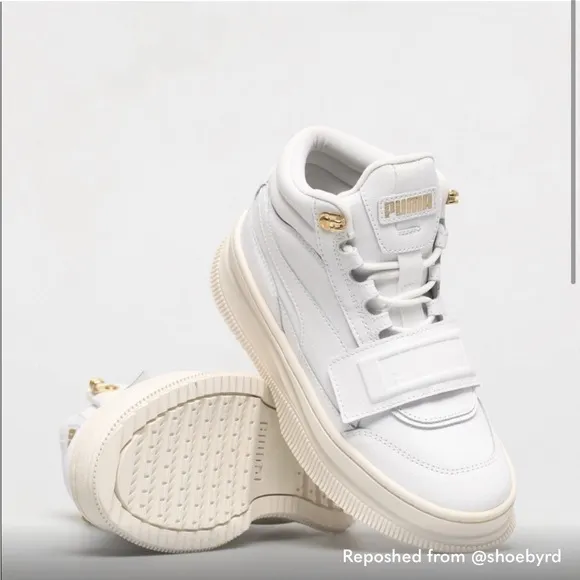 Puma platform, white sneakers, shoes