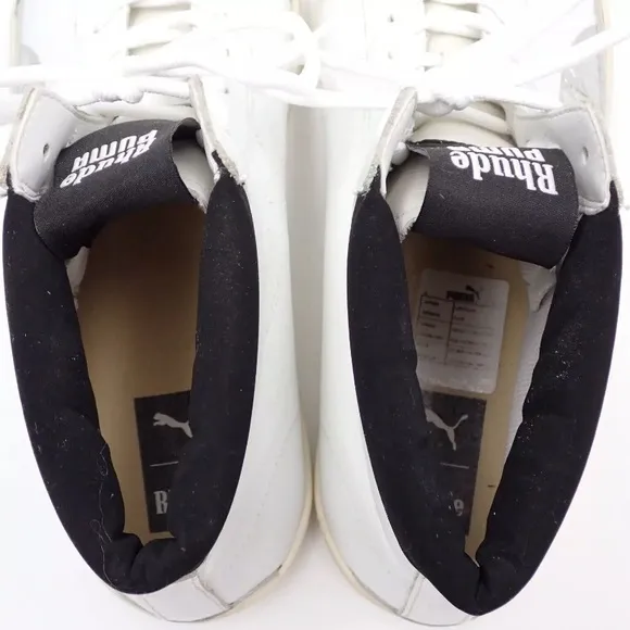Puma Rhude Sneakers Athletic Shoes '68 OG Mid Men's Size 10.5 White Silver