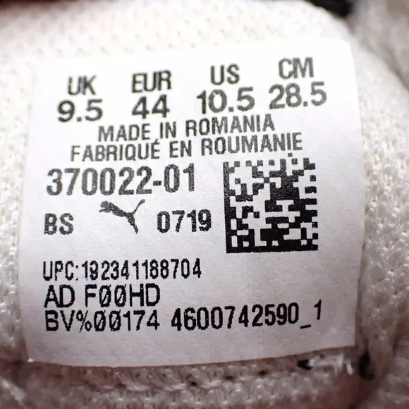 Puma Rhude Sneakers Athletic Shoes '68 OG Mid Men's Size 10.5 White Silver