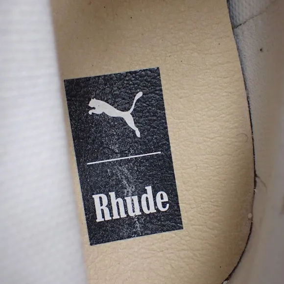 Puma Rhude Sneakers Athletic Shoes '68 OG Mid Men's Size 10.5 White Silver