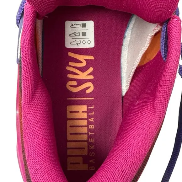 Puma TRC BLAZE COURT DESERT SKY Mens 9 Basketball Shoe 377081-01 Pink Rinomic