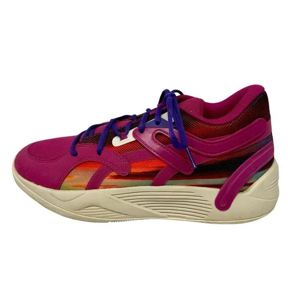 Puma TRC BLAZE COURT DESERT SKY Mens 9 Basketball Shoe 377081-01 Pink Rinomic