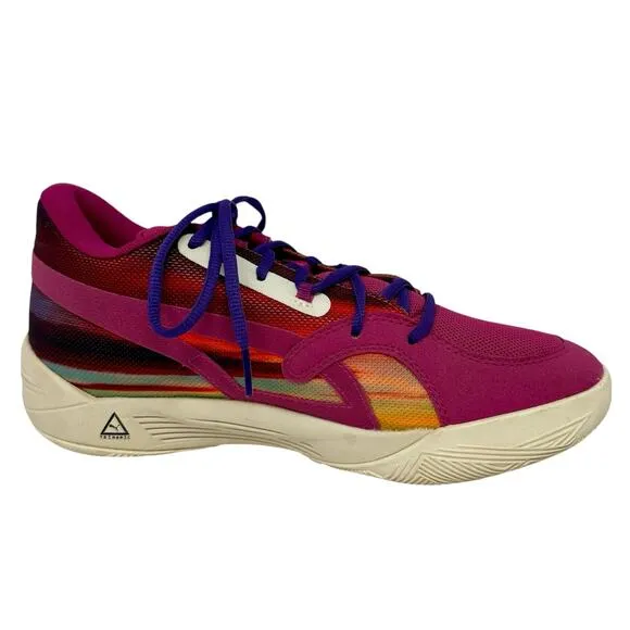 Puma TRC BLAZE COURT DESERT SKY Mens 9 Basketball Shoe 377081-01 Pink Rinomic